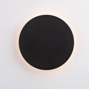 Nova Luce Cyrcle - wandleuchte - Ø 22 x 3,2 cm - 12W LED inkl. - sand schwarz