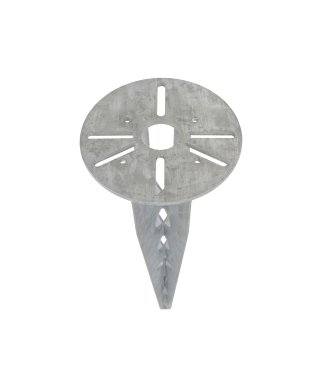 Leuchtenkönig Pike Premium - Erdspieß Verankerung inkl. Befestigungsmaterial - Ø 15 x 40 cm - verzinkter Stahl