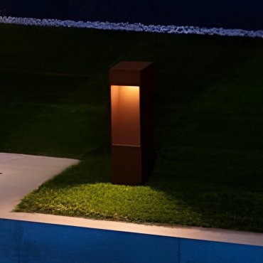 Nova Luce Maddi - gartenpfosten - 8,5 x 30 x 7,5 cm - 7W LED inkl. - IP65 - Sand Corten