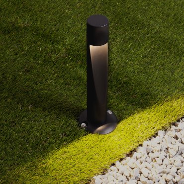 Nova Luce Nooi - Gartenleuchte - Ø 10,5 x 30 cm - 6W LED inkl. - IP65 - dunkel anthrazit