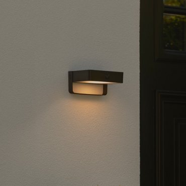 Nordlux Saulio Solar - außenwandleuchte - 15,6 x 7,3 x 11,3 cm - 4,45W LED inkl. - IP44 - schwarz