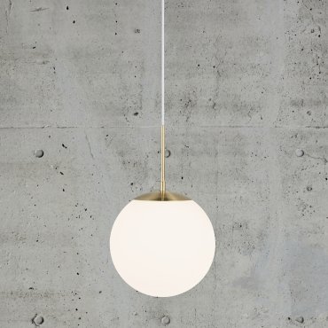 Nordlux Grant - Pendelleuchte - Ø 25 x 240 cm - Messing und Opalweiß