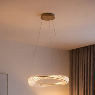 Nova Luce Aurelia - hängeleuchte - Ø 60 x 120 cm - 36W dimmbares LED inkl. - gold