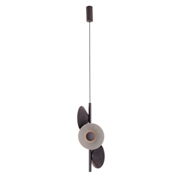 Maxlight Puro - Pendelleuchte - 51 x 19 x 220 cm - 4 x 2W LED inkl - grau und schwarz