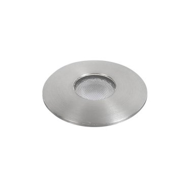 Nova Luce Bang - Bodeneinbaustrahler für den Außenbereich - Ø 37 mm, Ø 32 mm Einbaumaß - 1W LED inkl. - IP67 - Nickel satiniert