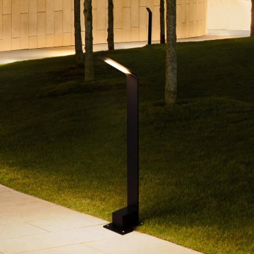 Nova Luce Vel - Gartenleuchte - 9,5 x 61 cm - 7W LED inkl. - IP65 - Sand schwarz