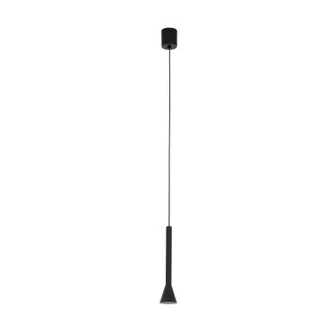 Nova Luce Navan - Hängeleuchte - Ø 6 x 150 cm - 6W LED inkl. - mattschwarz