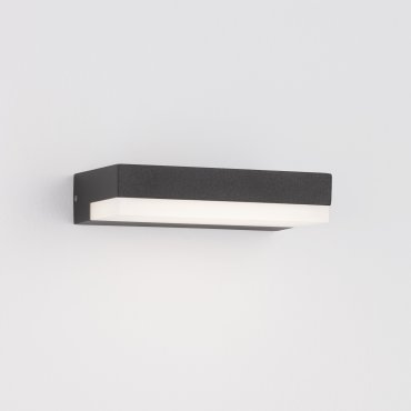 Nova Luce Pure - Außenwandleuchte - 16 x 3,4 x 10,2 cm - 6W LED inkl. - IP65 - dunkel anthrazit