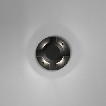 Faro Loth allseitig - Wandleuchte - Ø 20 x 4,2 cm - 12W LED inkl. - IP67 - mattschwarz