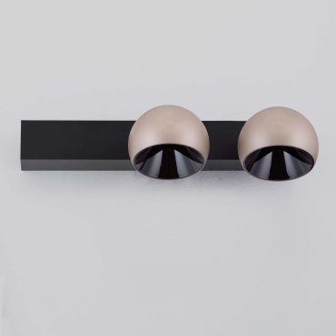 Nova Luce Lusa - Deckenleuchte - 36 x 14 x 10 cm - 21W dimmbar LED inkl. - Mokka Kaffee und schwarz