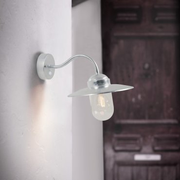 Nordlux Luxembourg Sensor - Außenwandleuchte mit Bewegungsmelder - 26 x 27 x 47 cm - IP54 - Stahl verzinkt