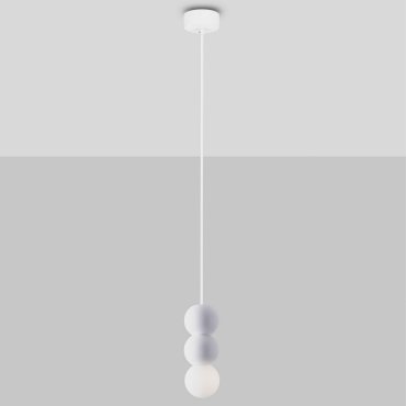 Nova Luce Zero - Hängelampe - Ø 8 x 115 cm - sand weiß
