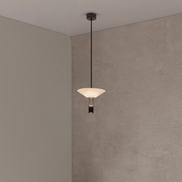 Nova Luce Anafi - Hängelampe - Ø 22 x 210 cm - 8W LED inkl. - sand schwarz
