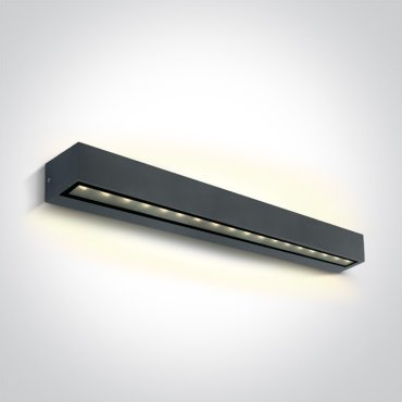 ONE Light Linear Outdoor Series Double Sided - Wandleuchte - 50 x 7,6 x 6,6 cm - 2 x 13W LED inkl. - IP65 - anthrazit