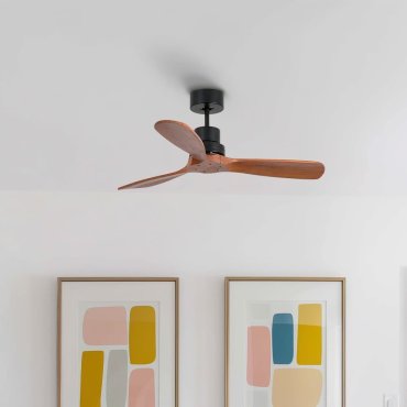 Faro Lantau S - Deckenventilator - Ø 107 cm - matt schwarz und walnuss