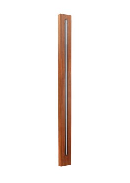 Leuchtenkönig Padauk Line L - Pollerleuchte - 4 × 8,8 × 105 cm + 45 cm Fuß - 9W dimmbare LED inkl. - IP65 - Padauk