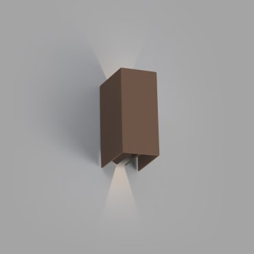 Faro Blind - Wandleuchte - 7,4 x 10,5 x 16,5 cm - 6W LED inkl. - IP65 - braun
