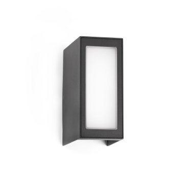 Faro Log - Wandleuchte - 9 x 13 x 17 cm - 9W LED inkl - IP54 - dunkelgrau
