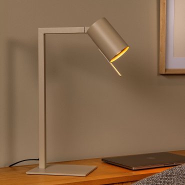 Lucide Lesley - Schreibtischlampe - 34 x 20 x 130 cm - taupe