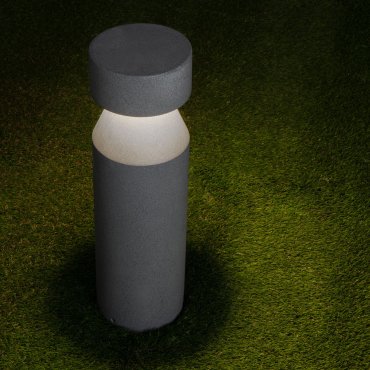 Nova Luce Lua - Gartenpfosten - Ø 16 x 55,5 cm - 12W LED inkl. - IP65 - schwarz