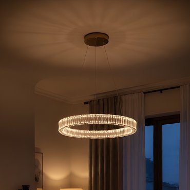Nova Luce Aurelia - hängeleuchte - Ø 60 x 150 cm - 41W dimmbares LED inkl. - gold