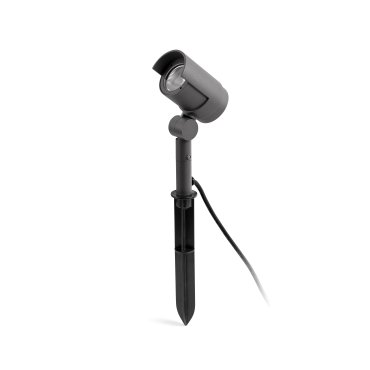 Faro Foc - Bodenstrahler auf Erdspieß - 13 x 10 x 46 cm - 16W dimmbare LED inkl. - IP65 - dunkelgrau