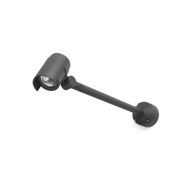 Faro Foc - Außenwandleuchte - Ø 10 x 58 x 13 cm - 16W dimmbare LED inkl. - IP65 - dunkelgrau