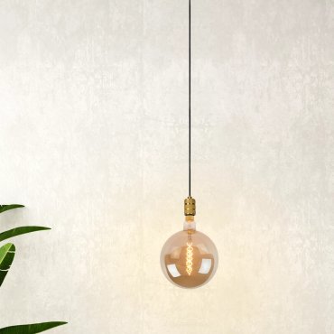 Lucide Jova - Pendelleuchte - Ø 12 x 4,6 x 140 cm - Mattes Gold / Messing