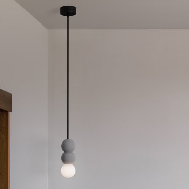 Nova Luce Zero - Hängelampe - Ø 8 x 115 cm - grau