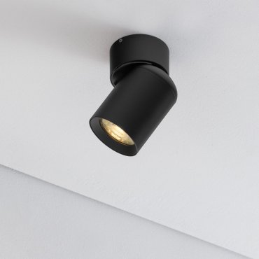 Nova Luce Amecy - Aufbaustrahler 1L - Ø 6 x 11 cm - Sand schwarz
