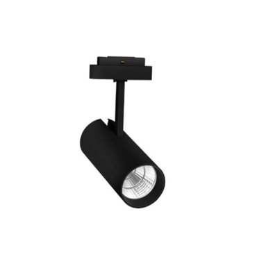 Nova Luce Nap - Strahler für Magnetprofilsystem - Ø 8,5 x 27 cm - 20W LED inkl. - sandschwarz - Lichtfarbe weiß