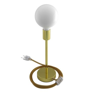 Creative Cables Alzaluce -Tischlampe - Ø 12 x 34 cm - Metall - gold