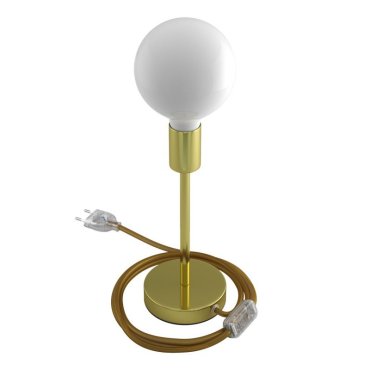 Creative Cables Alzaluce -Tischlampe - Ø 12 x 29 cm - Metall - gold