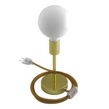 Creative Cables Alzaluce -Tischlampe - Ø 12 x 24 cm - Metall - gold