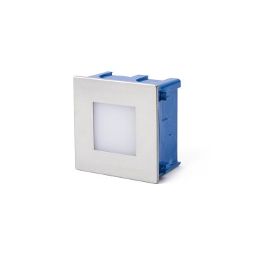 Faro Frol - Wandeinbauleuchte - 8,5 x 4,5 x 8,5 cm - 0,8W LED inkl. - IP65 - Edelstahl satiniert
