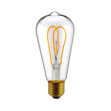 Daylight Italia LED – Ø 6,4 x 14,6 cm – E27 – 4,9W – 2200K – klar