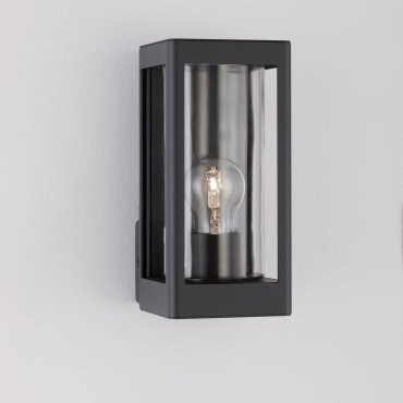 Nova Luce Figo - Außenwandleuchte - 11 x 24,5 x 15 cm - IP54 - dunkel anthrazit