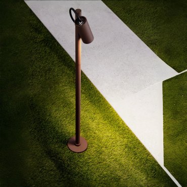 Nova Luce Darma - Gartenpfosten - Ø 11 x 85 cm - 7W LED inkl. - IP65 - corten