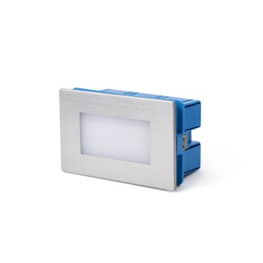 Faro Gron - Wandeinbauleuchte - 10,5 x 5 x 6,5 cm - 1W LED inkl. - IP65 - Edelstahl satiniert