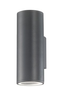 Nova Luce Nodus - Außenwandleuchte - 6 x 10 x 18 cm - IP54 - dunkelgrau