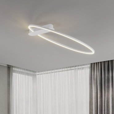 Nova Luce Kiklos - Deckenleuchte - Ø 64 x 30 cm - 30W dimmbar LED inkl. - Sand Weiß
