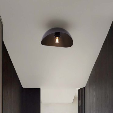 Nova Luce Opsi - Deckenleuchte - Ø 30 x 15 cm - Sand schwarz