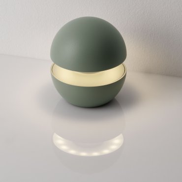 Nova Luce Puk - tragbare wiederaufladbare Lichtquelle - Ø 10 x 11,4 cm - 2W dimmbare LED inkl. - IP54 - salbeigrün