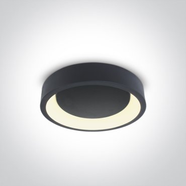ONE Light LED Dekorative Plafo Round - Deckenleuchte - Ø 45,5 x 13,2 cm - 32W LED inkl. - anthrazit - einstellbare Lichtfarbe