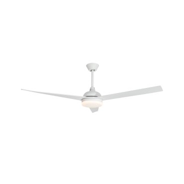Nova Luce Flow - Deckenventilator mit Licht und Fernbedienung - Ø 152 x 47 cm - 18W LED inkl. - matt weiß