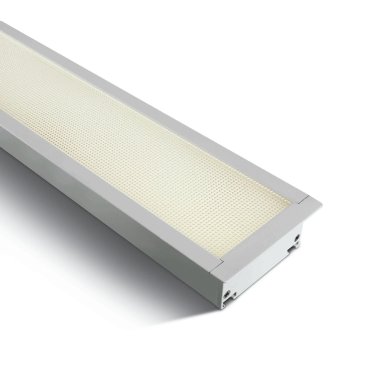 ONE Light UGR19 LED-Einbauprofile linear - Deckenleuchte - 121 x 8 x 5,5 cm - 40W LED inkl. - weiß - warmweiße Lichtfarbe