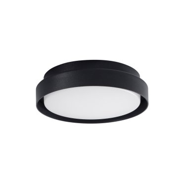 Nova Luce Oliver - Außen-Deckenleuchte - Ø 27 x 7 cm - 20W LED inkl. - IP65 - sand schwarz