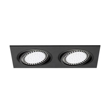 Zuma Line Boxy DL 2 - Einbaustrahler 2L - 350 x 180 mm, 315 x 155 Einbaumaß - schwarz