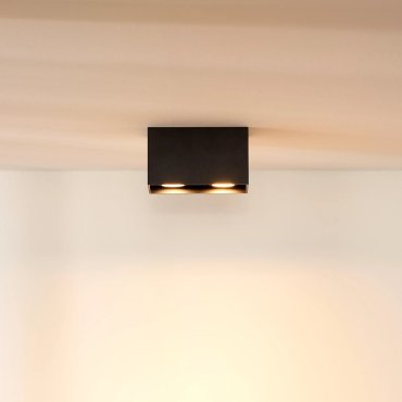 Lucide Bodi II - Aufbaustrahler - 16,5 x 8,25 x 9,5 cm - schwarz