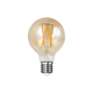 Vico Filament LED-Glühbirne dimmbar - Ø 7 x 8 cm - E27 - 6W - 2100K - amber